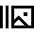Gallery Slide Icon from Sharp Line Set