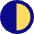 Left Half Shadow Circle Icon from Sharp Pop Set