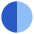 Left Half Shadow Circle Icon from Sharp Flat Set
