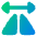 Mirror Horizontally Icon from Plump Gradient Set