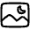 Night Landscape Mode Camera Icon from Plump Line Set