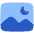 Night Landscape Mode Camera Icon from Plump Flat Set