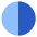 Right Half Shadow Circle Icon from Sharp Flat Set