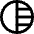 Right Half Shadow Circle Icon from Sharp Line Set
