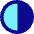 Right Half Shadow Circle Icon from Sharp Pop Set