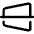 Trapezoid Line Horizontal Icon from Core Line Set