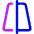 Trapezoid Line Vertical Icon from Core Neon Set