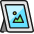 Photo Frame Landscape Icon from Ultimate Colors Set