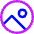 Image In Circle Icon from Core Neon Set