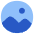 Image In Circle Icon from Plump Flat Set
