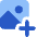 Image Photo Add Icon from Core Flat Set