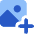 Image Photo Add Icon from Core Flat Set