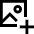 Image Photo Add Icon from Sharp Line Set