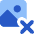 Image Photo Delete Icon from Core Flat Set