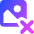 Image Photo Delete Icon from Core Gradient Set
