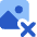 Image Photo Delete Icon from Core Flat Set