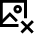 Image Photo Delete Icon from Sharp Line Set
