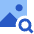 Image Photo Search Scan Detection Icon from Sharp Flat Set
