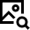 Image Photo Search Scan Detection Icon from Sharp Line Set