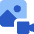 Image To Video Icon from Core Flat Set