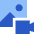 Image To Video Icon from Sharp Flat Set