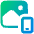 Insert From Other Device Icon from Plump Gradient Set