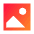 Landscape Image Solo Icon from Sharp Gradient Set