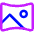 Photo Panorama Curved Icon from Core Neon Set