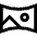 Photo Panorama Curved Icon from Sharp Line Set