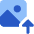 Upload Upscale Image Icon from Core Flat Set