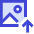 Upload Upscale Image Icon from Sharp Duo Set