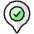 Style One Pin Check Icon from Ultimate Colors Set