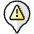 Style One Pin Warning Icon from Ultimate Colors Set