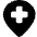 Style Three Pin Hospital Icon from Ultimate Bold Set