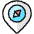 Style Three Pin Navigation Location Icon from Ultimate Colors Set