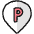 Style Three Pin Parking Icon from Ultimate Colors Set