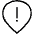 Style Three Pin Warning Icon from Ultimate Light Set | Free Download as SVG Vector and Transparent PNG | Streamline icons