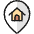 Style Two Pin Home Icon from Ultimate Colors Set