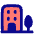Building Real Estate Icon from Plump Pop Set