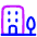 Building Real Estate Icon from Plump Neon Set