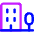 Building Real Estate Icon from Core Neon Set