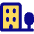 Building Real Estate Icon from Core Pop Set