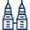 Building Twin Tower icon - Free transparent PNG, SVG. No sign up needed.