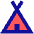 Camping Tent Icon from Sharp Pop Set