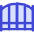 Closed Gate Icon from Core Duo Set