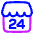 Convenience Store Icon from Plump Neon Set