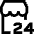 Convenience Store Icon from Sharp Line Set