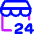Convenience Store Icon from Core Neon Set