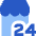 Convenience Store Icon from Sharp Flat Set