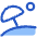 Holiday Vacation Beach Umbrella Icon from Plump Duo Set
